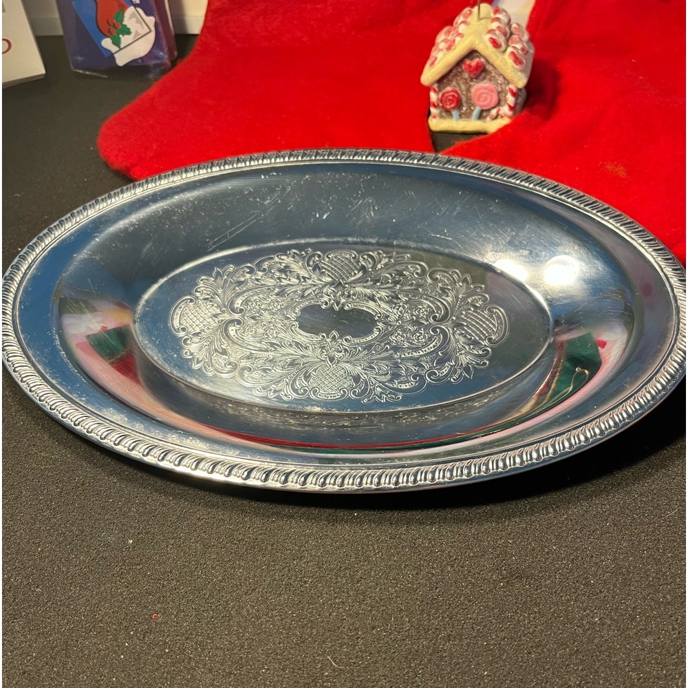 Vintage Crosby silver plated dish